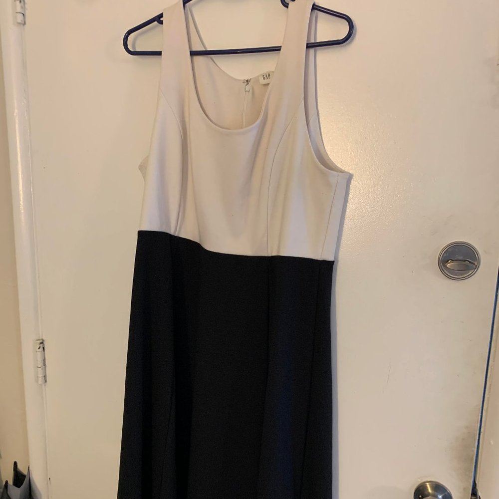 Black and White  A Line Dress